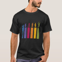 Human Evolution of Tennis Player Vintage Retro