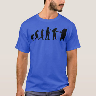 Human Evolution Pizza Delivery Guy Eating Pizza It T-Shirt