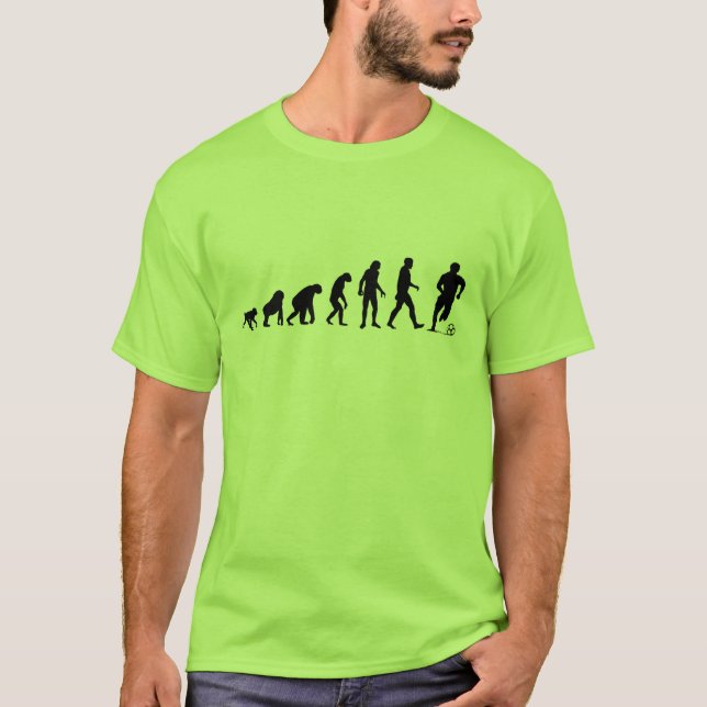 Human Evolution: Soccer Player T-Shirt (Front)
