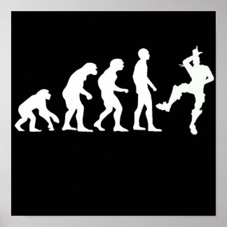 Human Evolution Take That L Emote Dance  Poster