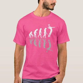 Human Evolution Volleyball Player Sport Lover vint T-Shirt