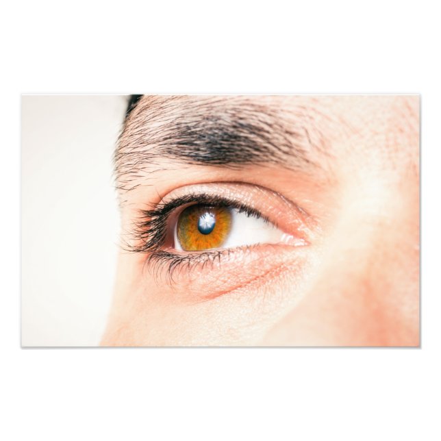 Human eye closeup photo print (Front)