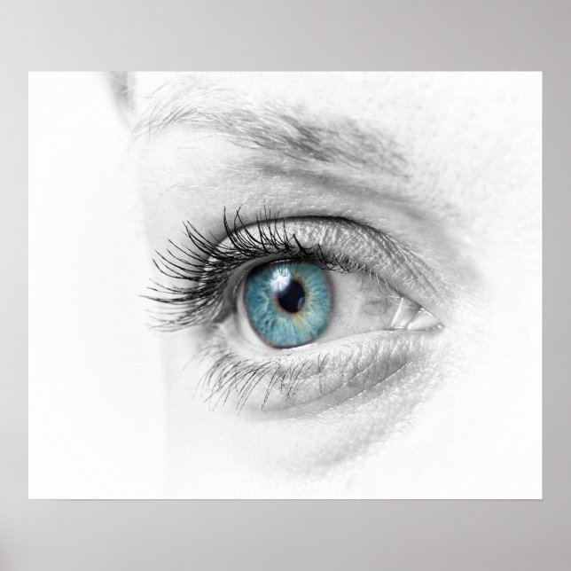 Human eye closeup poster (Front)