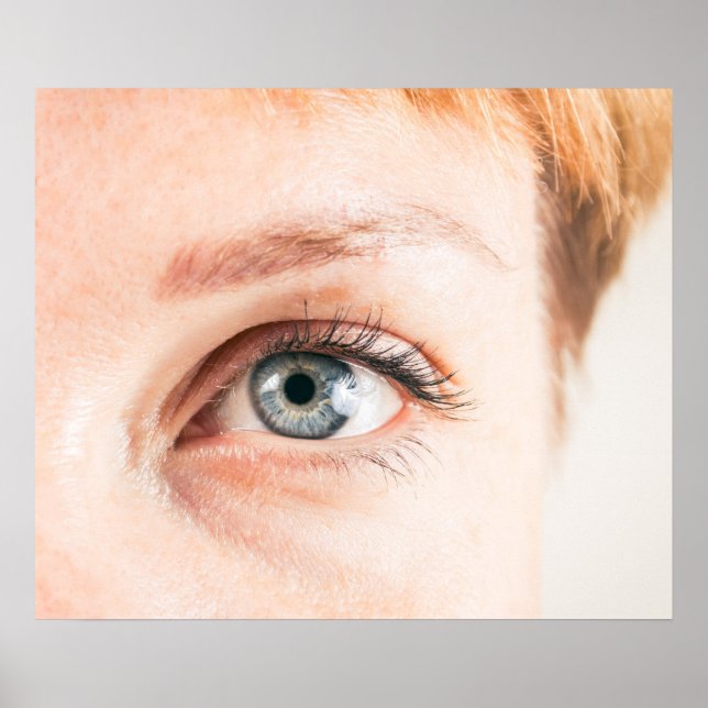 Human eye closeup poster (Front)