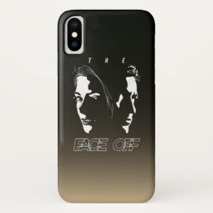 Human Face-off Silhouette Art   iPhone X Case
