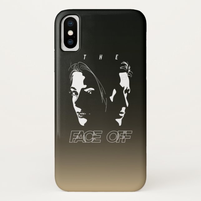 Human Face-off Silhouette Art | Case-Mate iPhone Case (Back)