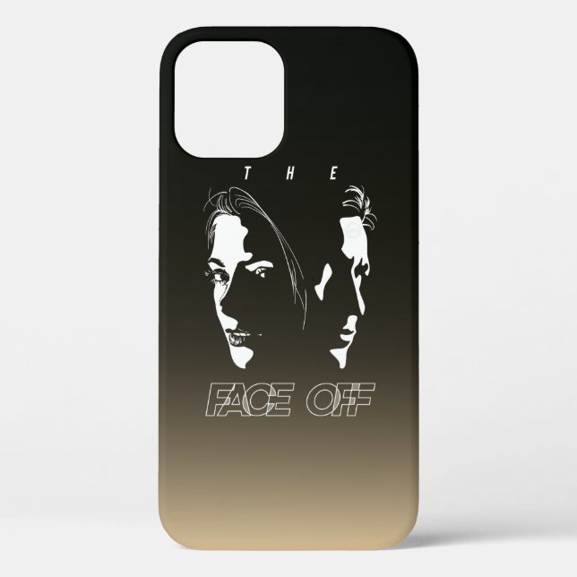 Human Face-off Silhouette Art | Case-Mate iPhone Case (Back)