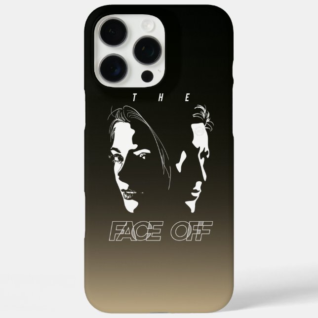 Human Face-off Silhouette Art | Case-Mate iPhone Case (Back)