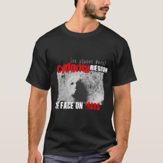 Human Face on Planet Mars T-Shirt
