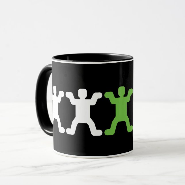 Human Figure Pictogram - Standout Mug (Front Left)
