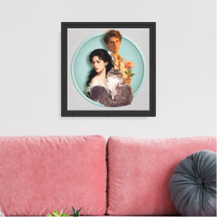 Human Form, Feline Soul – Framed Mystic Cat Art Canvas Print