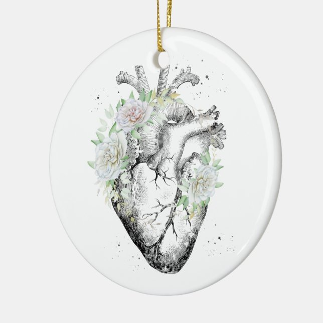 Human Heart Ceramic Tree Decoration (Left)