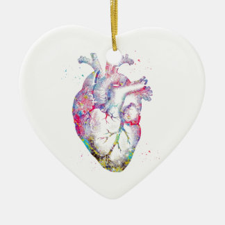 Human Heart Ceramic Tree Decoration