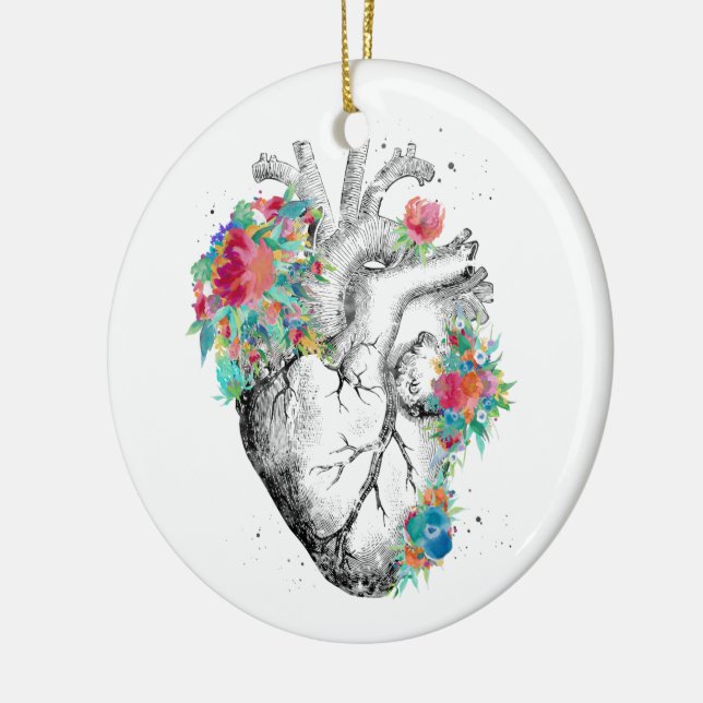 Human Heart Ceramic Tree Decoration (Left)