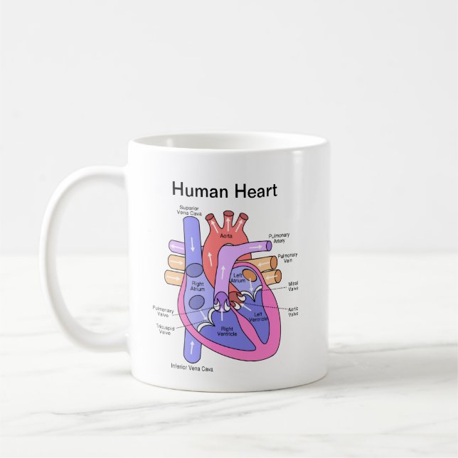 Human Heart Coffee Mug (Left)