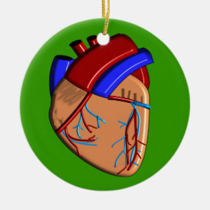 Human Heart iPhone and Electronics Cases Ceramic Tree Decoration