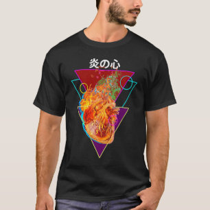 Human Heart Vaporwave Aesthetic Body Part and Anat T-Shirt