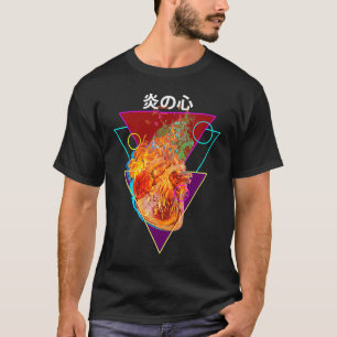 Human Heart Vaporwave Aesthetic Body Part and Anat T-Shirt