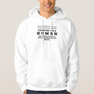 Human Hello Binary Code Promo QR Code Tech Humour Hoodie
