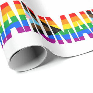 Human Inclusivity Pride Flag Wrapping Paper