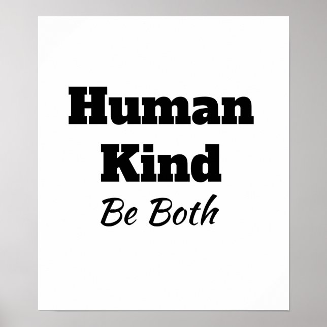 "Human Kind" Poster (Front)