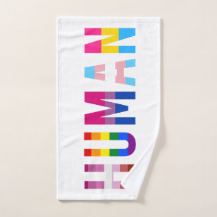 HUMAN LGBT Flag Gay Pride Month Transgender Hand Towel