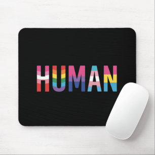 HUMAN LGBT Flag Gay Pride Month Transgender Mouse Mat