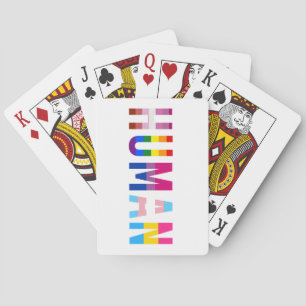 HUMAN LGBT Flag Gay Pride Month Transgender Playing Cards