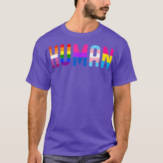 HUMAN LGBT Flag Gay Pride Month Transgender T-Shirt