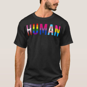 Human Lgbt Flag Gay Pride Month Transgender T-Shirt