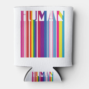 HUMAN LGBT Flag Gay Pride Transgender Rainbow Can Cooler