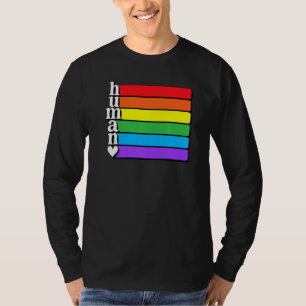 Human Lgbt Flag Human Rights Gay Lesbian Trans Lgb T-Shirt