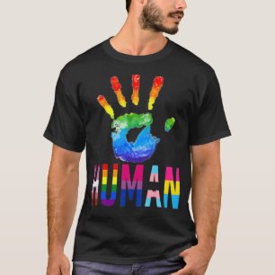 Human Lgbt Q Pride Flag Gay Bi Intersexual Trans P T-Shirt