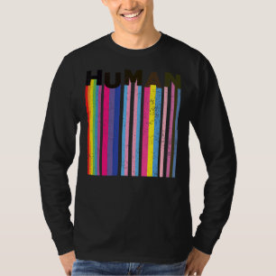 Human Lgbt Q Pride Flag Gay Bi Intersexual Trans P T-Shirt