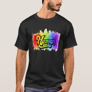 Human Lgbtq Flag Proud Ally Equality Rainbow T-Shirt