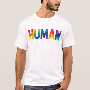 Human LGBTQ Pride Rainbow T-shirt