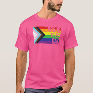 Human Lgbtqia+ Flag Lgbtq+ Flag Proud To Be Gay L T-Shirt