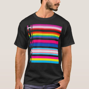 Human LGBTQIA Rainbow Flag Pride Transgender Proud T-Shirt