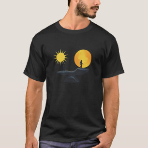Human Life Journey Balance Minimalist Illustration T-Shirt