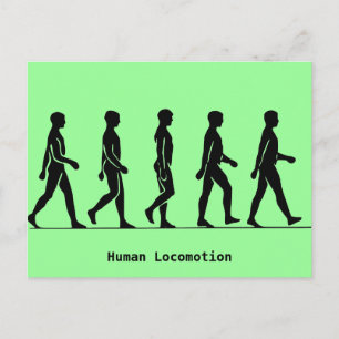 Human Locomotion Postcard