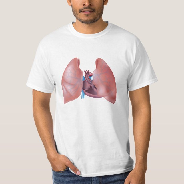 Human lungs and heart Shirt (Front)