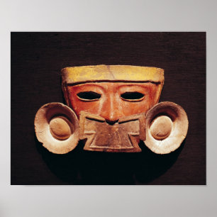 Human mask, from Teotihuacan Poster