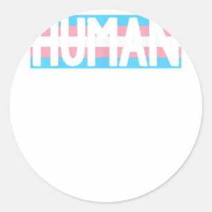 Human Men Shirt Gay Pride TShirt Proud Gay Pride  Classic Round Sticker