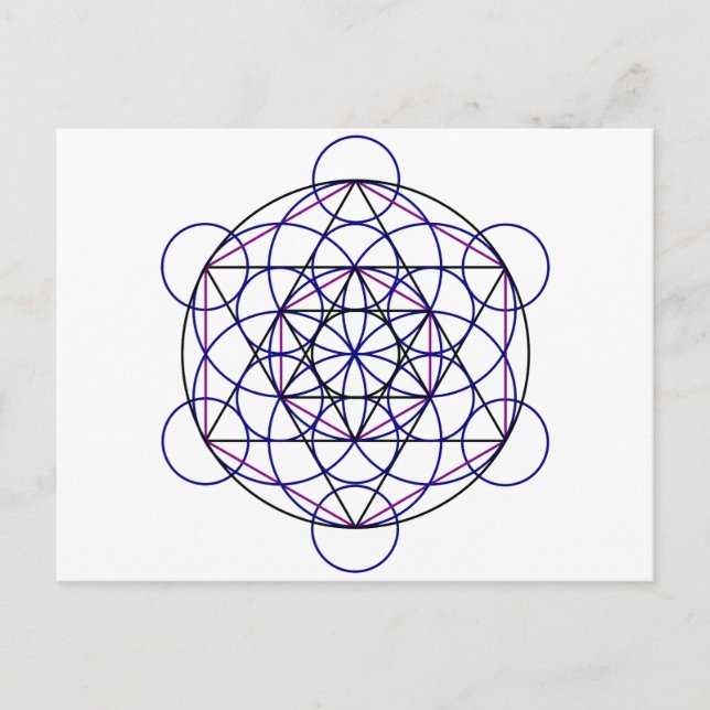 Human Merkaba Energy Field from our 7 Chakras Postcard (Front)