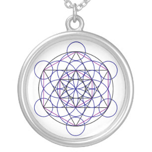 Human Merkaba Energy Field from our 7 Chakras Silver Plated Necklace