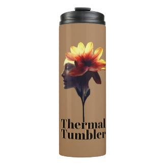 Human Petal Flower Design Uniquely Crafted for - Thermal Tumbler