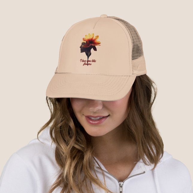 Human Petal Flower Design Uniquely Crafted for -  Trucker Hat (In Situ)