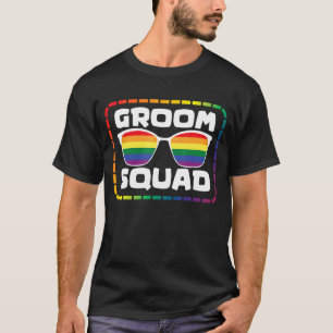 Human Proud Lgbt Queer Equality Wedding Couple Gro T-Shirt