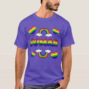 Human Rainbow Letters LGBTQ+ T-Shirt