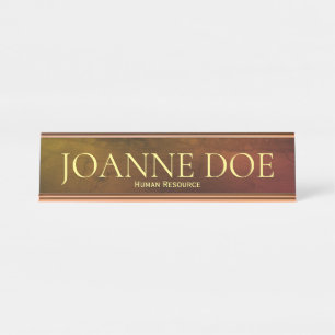 Human Resource Desk Name Plate